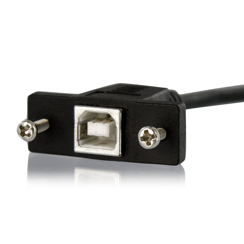 StarTech USBPNLBFBM1 1 ft Panel Mount USB Cable B to B - F/M